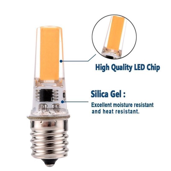 10 stuks E17 3W 2508 CCB SMD warm wit energiebesparing lamp dimbaar  silicone LED maïs