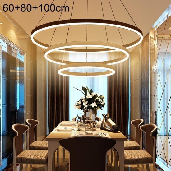 Moderne minimalistische ring LED kroonluchter restaurant slaapkamer  creatieve... | bol.com