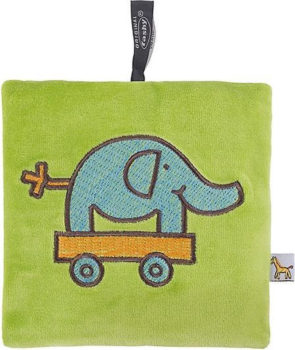Goedkoopste Pittenzak met koolzaad vulling groen met olifant