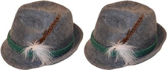 Oktoberfest - 2x chapeaux tyroliens gris accessoires de déguisement pour  adultes -... | bol.com