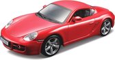 Modelauto Porsche Cayman S rood 1:32 - speelgoed auto schaalmodel