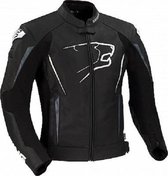 Bering Stator Black Leather Motorcycle Jacket M