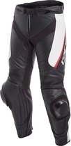 Dainese Delta 3 Black White Red Leather Motorcycle Pants 50