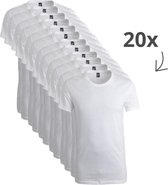 Alan Red 20-pack t-shirts derby ronde hals wit