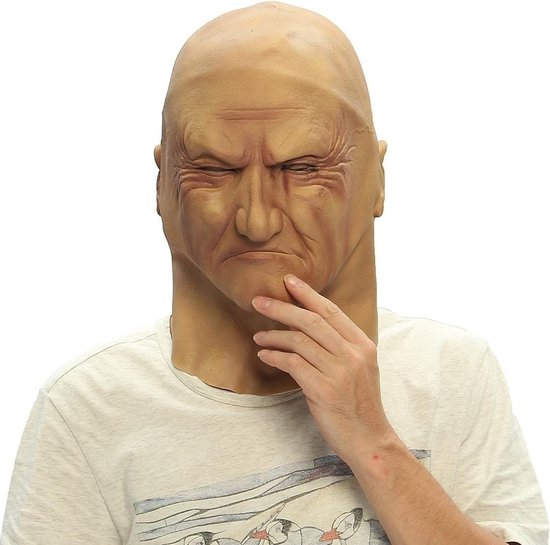 roestvrij Gelovige rem Realistische oude man masker vermomming Halloween fancy Bruiser Latex Party  Face Mask | bol.com