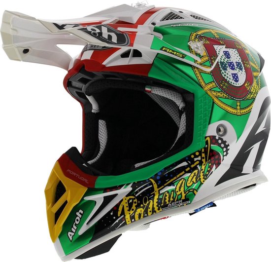 Airoh Aviator 2.3 Six Days 2020 Portugal Crosshelm - Motorhelm - Maat M |  bol.com