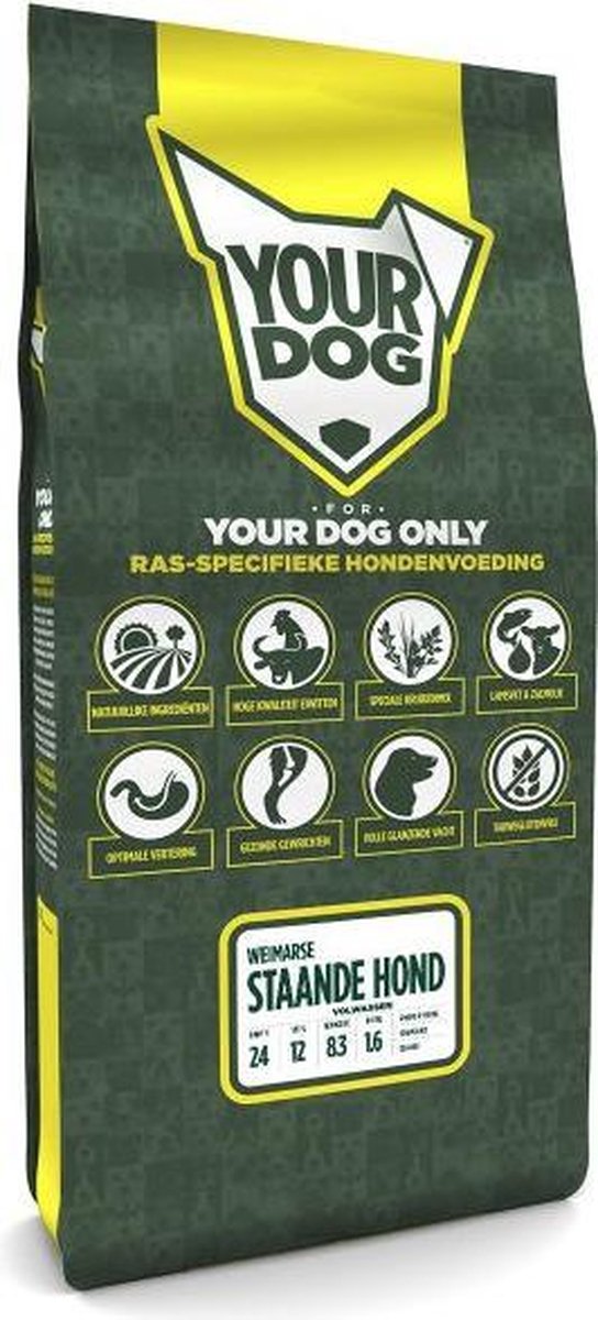 Yourdog Weimarse Staande Hond Volwassen – 12 KG