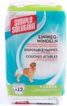 Simple Solution Wegwerp Honden Luier XL 12ST 45-58 CM