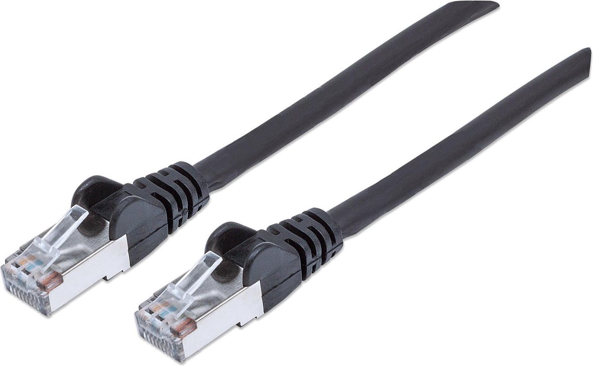 Intellinet Patchkabel Cat6a-stekker/Cat7-Rohkabel 30m zw