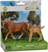 Collecta Paarden: Speelset In Giftverpakking 2-delig Bruin