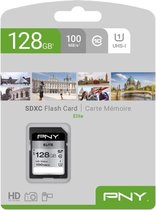 PNY Elite flashgeheugen 128 GB SDXC Klasse 10 UHS-I