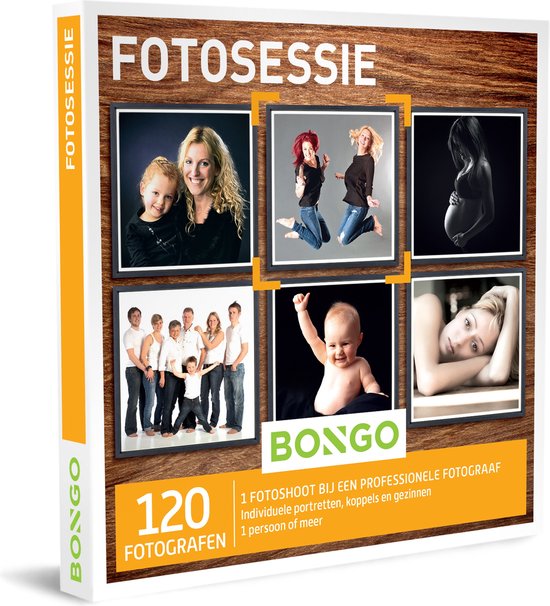Bongo Bon België - Fotosessie Cadeaubon - Cadeaukaart : 120 professionele fotografen