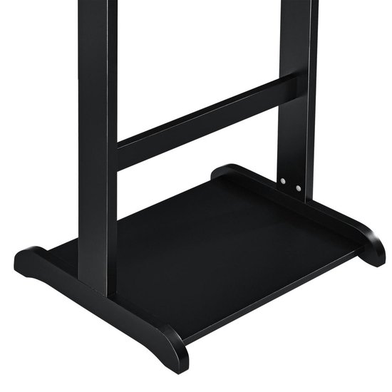 Dressboy kledingrek met opbergdoos 110x43,5x34,5 cm zwart