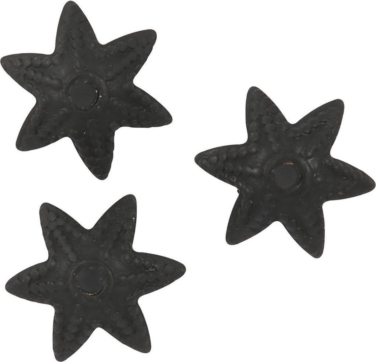 Creotime Kralenkapjes 10 Mm Rond 10 Stuks Zwart