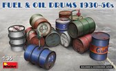1:35 MiniArt 35613 Fuel and oil drums 1930-50's Plastic Modelbouwpakket