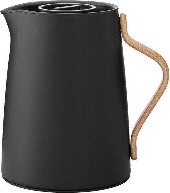 Stelton Emma Theekan Met Filter 1 Liter Mat Zwart