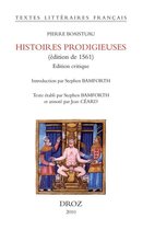 Textes littéraires français - Histoires prodigieuses (édition de 1561). Edition critique