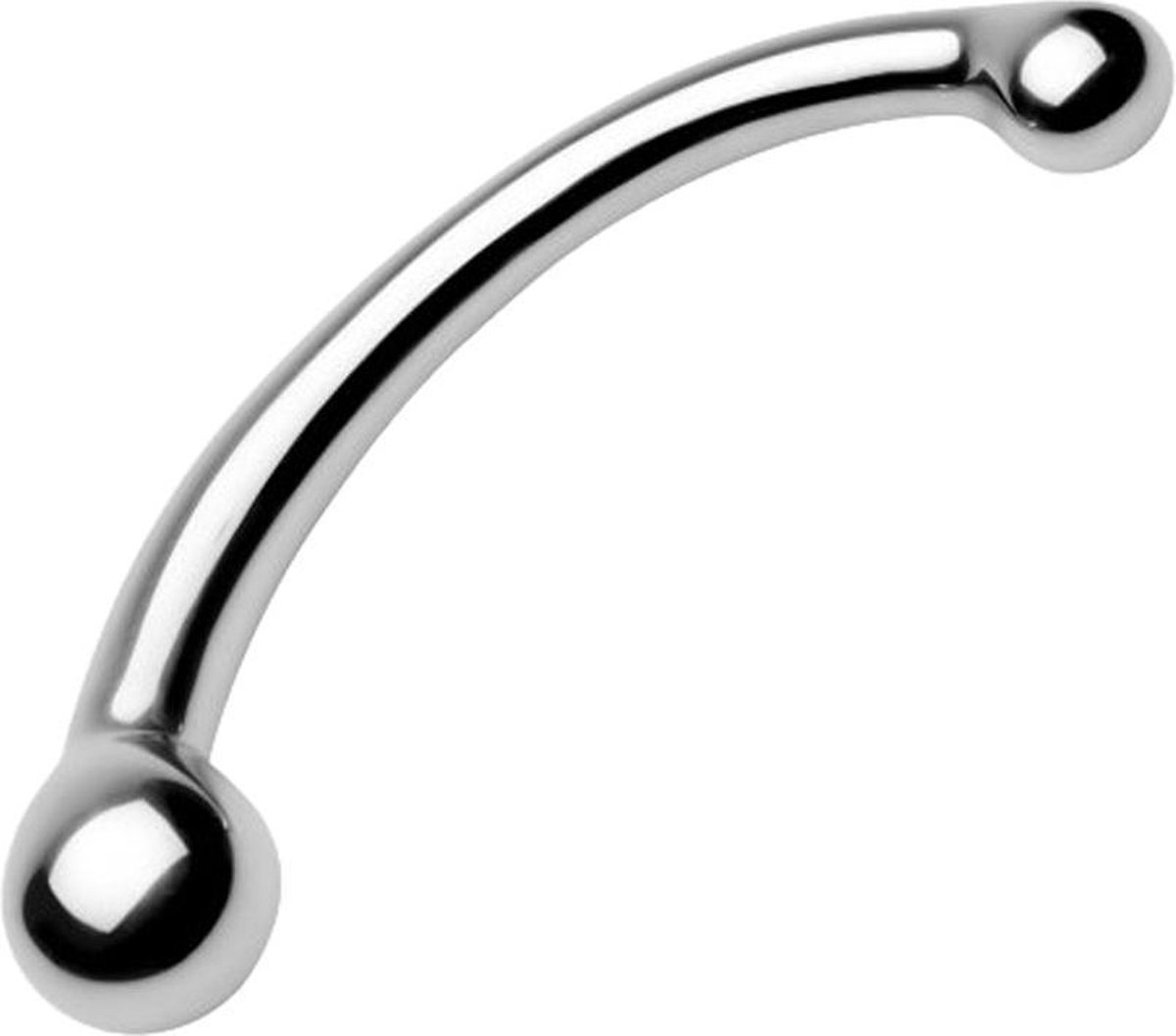 The Curvy - Dubbelzijdige Stalen Dildo