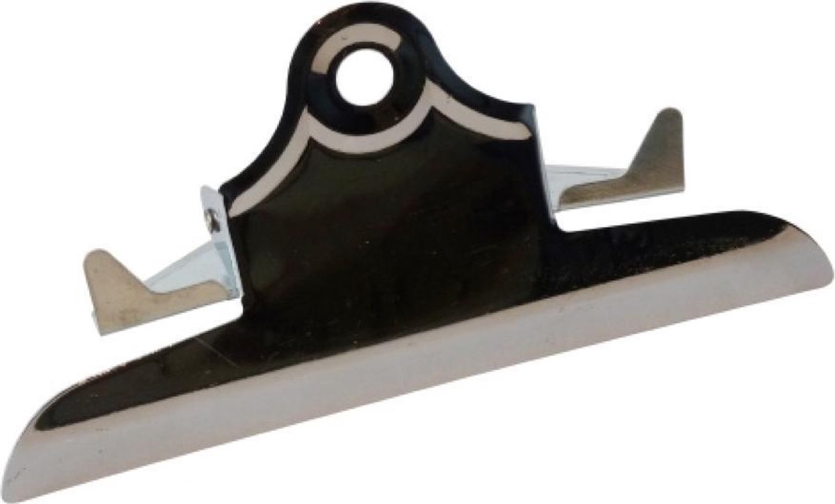 LPC Papierklem Klembordklem - zilver - 75 mm -10 stuks