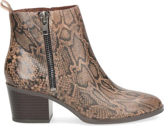 | Caprice 9 25363 23 349 Korte Laars Bruin Python 40 Enkellaarsje Caprice bruin Damesschoenen.nl