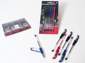 Gerimport Gelpennen 15 Cm Blauw/zwart/rood 6 Stuks
