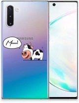 Geschikt voor Samsung Galaxy Note 10 Telefoonhoesje met Naam Cow