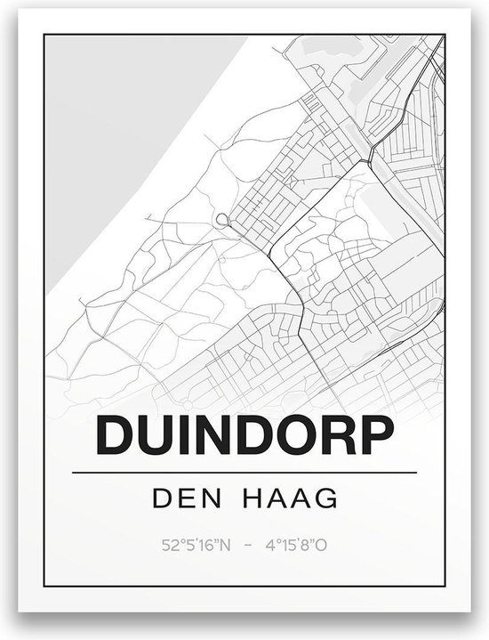Poster/plattegrond DUINDORP - 30x40cm