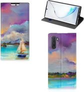 Geschikt voor Samsung Galaxy Note 10 Bookcase Boat