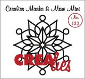 Crealies Masks & More mini no.122 snowflake A - 1 stuk