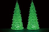 Lemax Crystal Lighted Tree, 3 couleurs interchangeables, Medium 2 pièces