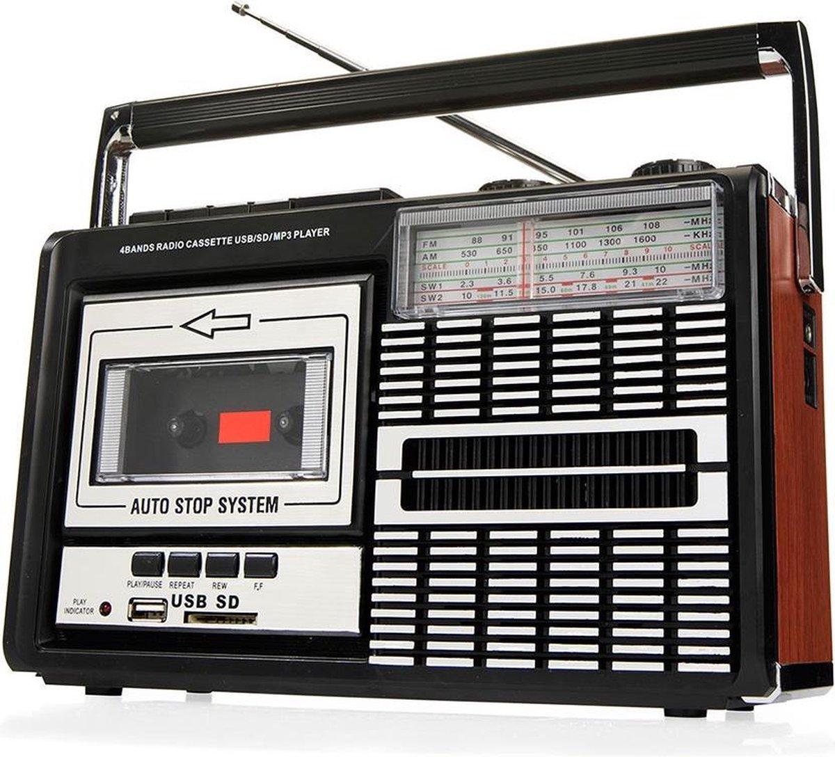 Vochtig Super goed Kan worden berekend Ricatech PR85 80's RadioCassette | bol.com