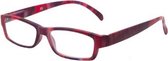 Leesbril Dames rood gmel mat +2.5