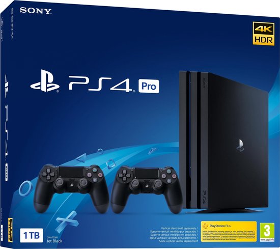 Sony Playstation 4 Pro console 1TB + 2x Dualshock 4 V2 | bol.com