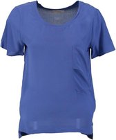 Calvin klein soepel blauw zijden shirt - Maat S