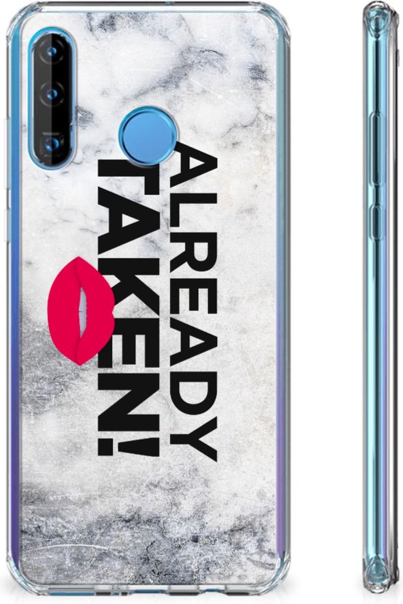Huawei P30 Lite Telefoonhoesje met tekst Already Taken White
