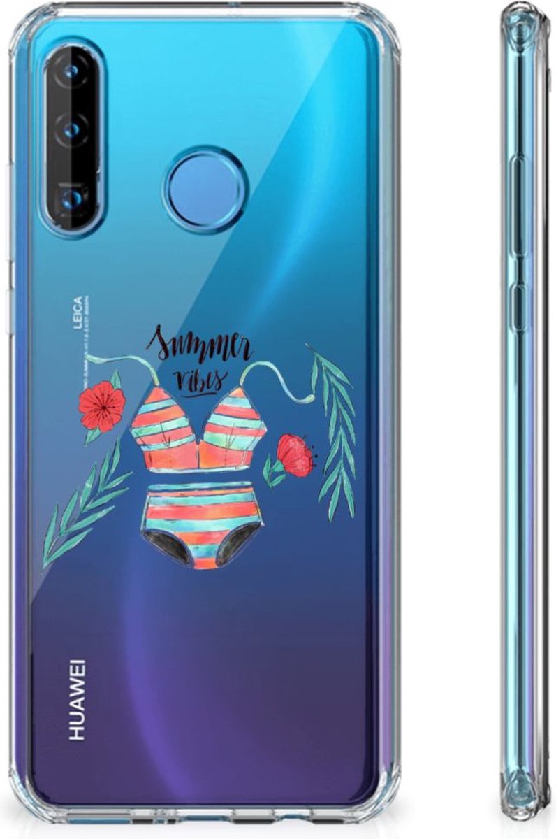 Huawei P30 Lite Stevig Bumper Hoesje Boho Summer
