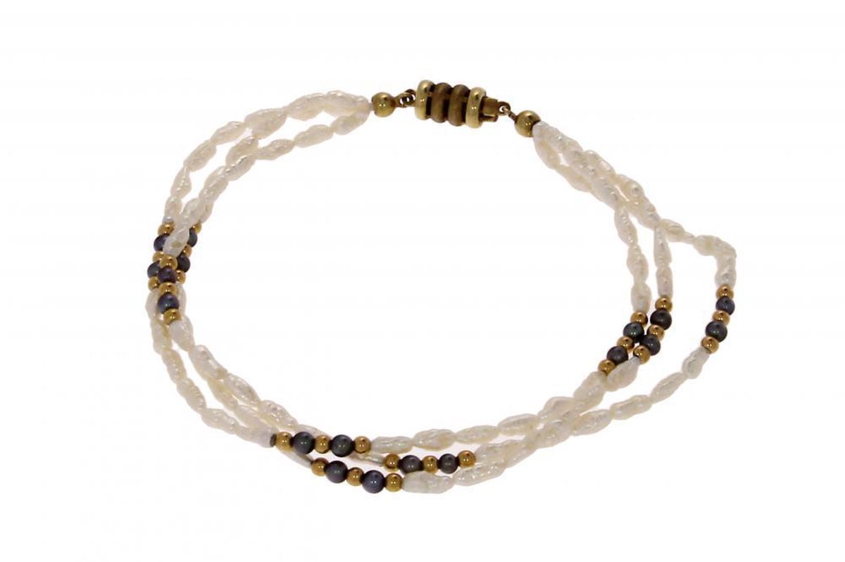 juwelier - Zoetwater - parel - armband - Goud - 20,5 cm - verlinden juwelier