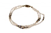 Verlinden Juwelier - Bracelet de perles d'eau douce - Éléments en or - 20,5 cm