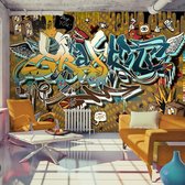 Fotobehang - That's cool,  Chaos in graffiti, premium print vliesbehang