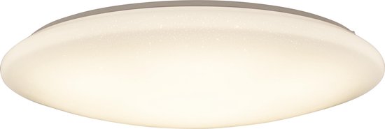 QAZQA extrema - Moderne Dimbare LED Plafondlamp met Dimmer - 1 lichts - Ø 800 mm - Wit - Woonkamer | Slaapkamer | Keuken