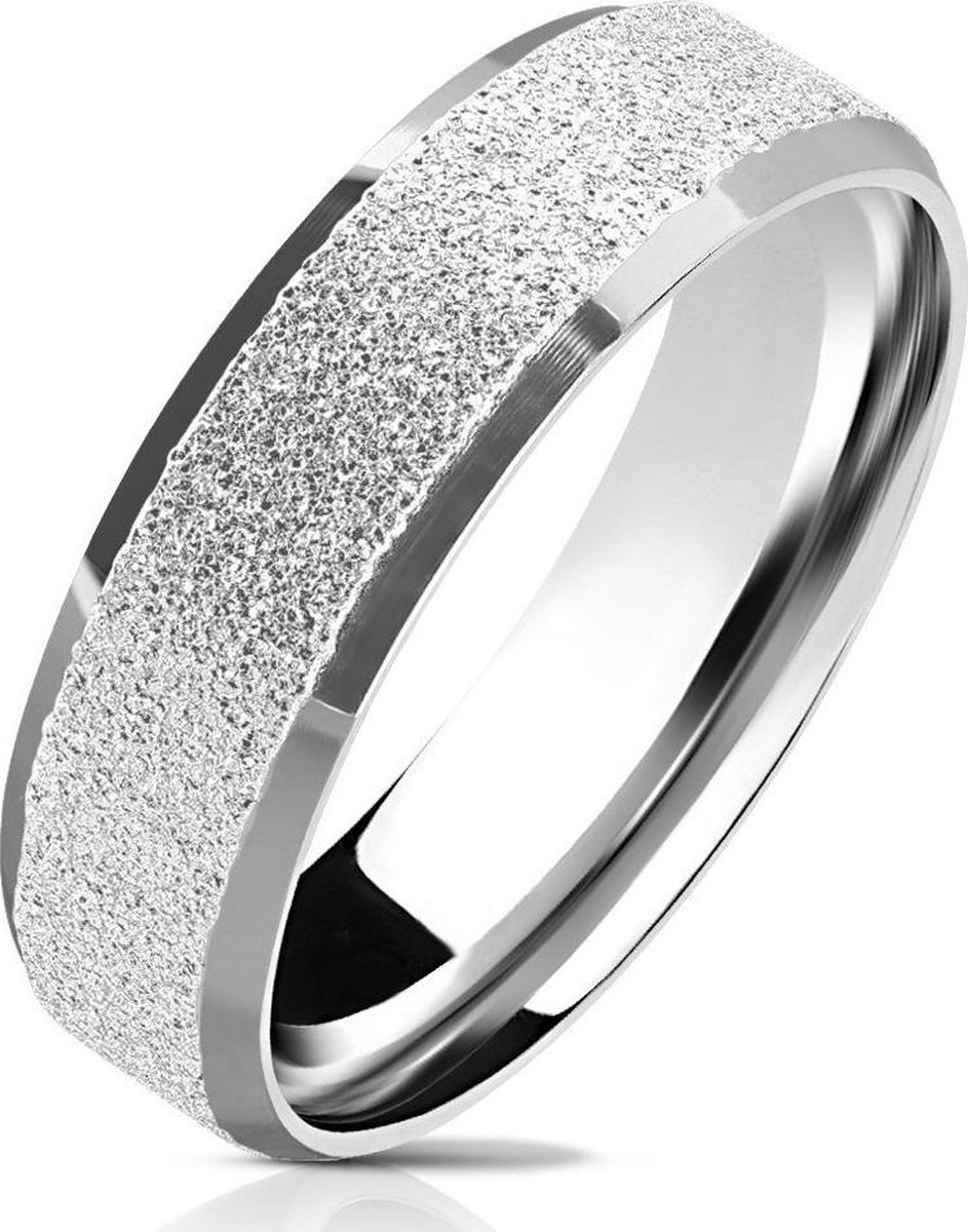 Ring Dames - Ringen Dames - Ringen Vrouwen - Ringen Mannen - Zilverkleurig - Heren Ring - Ring - Motief - Blast