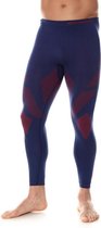 Brubeck Baselayer Heren Sportbroek -  Sportondergoed DRY - Marineblauw/Rood - L