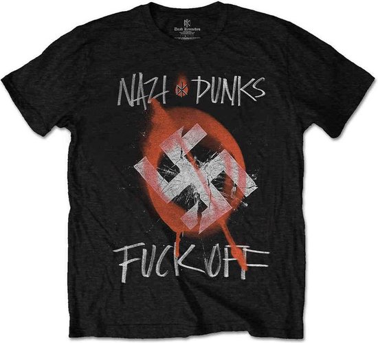 Foto: Dead kennedys nazi punks heren unisex t shirt zwart m