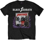 Black Sabbath - Sabotage Vintage Heren T-shirt - S - Zwart