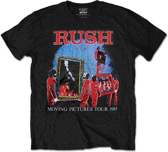 Rush Moving Pictures Tour Heren T shirt S Zwart bol