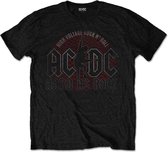 AC/DC Heren Tshirt -S- Hard As Rock Zwart