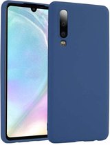 Silicone case Huawei P30  - blauw