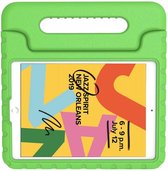 iPad 2021/2020 hoes Kinderen - 10.2 inch - Kids proof back cover - Draagbare tablet kinderhoes met handvat – Groen