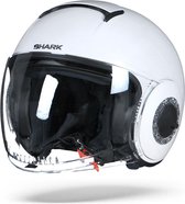 Shark Nano Swarovski Crystal Blank Prl Parel Wit Jethelm - Motorhelm - Maat XS