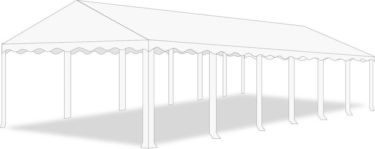Partytent dakzeil 6x10 | PVC Premium